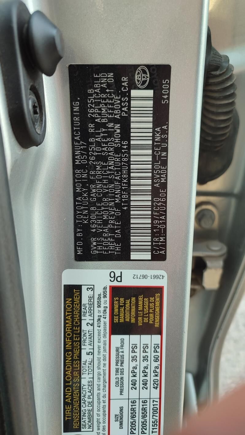 Toyota Camry 2017 - 267 000 TMT - Ашхабад - img 6