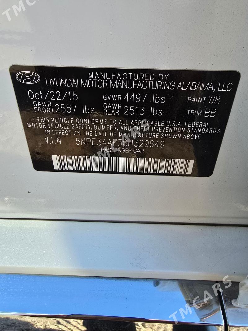 Hyundai Sonata 2016 - 240 000 TMT - Ашхабад - img 10