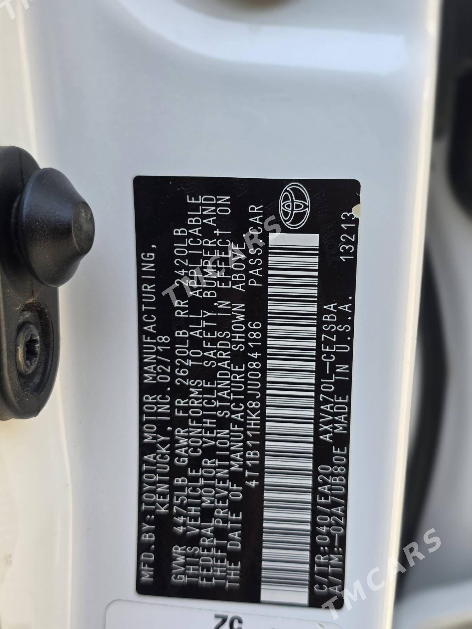 Toyota Camry 2018 - 337 000 TMT - Ашхабад - img 5