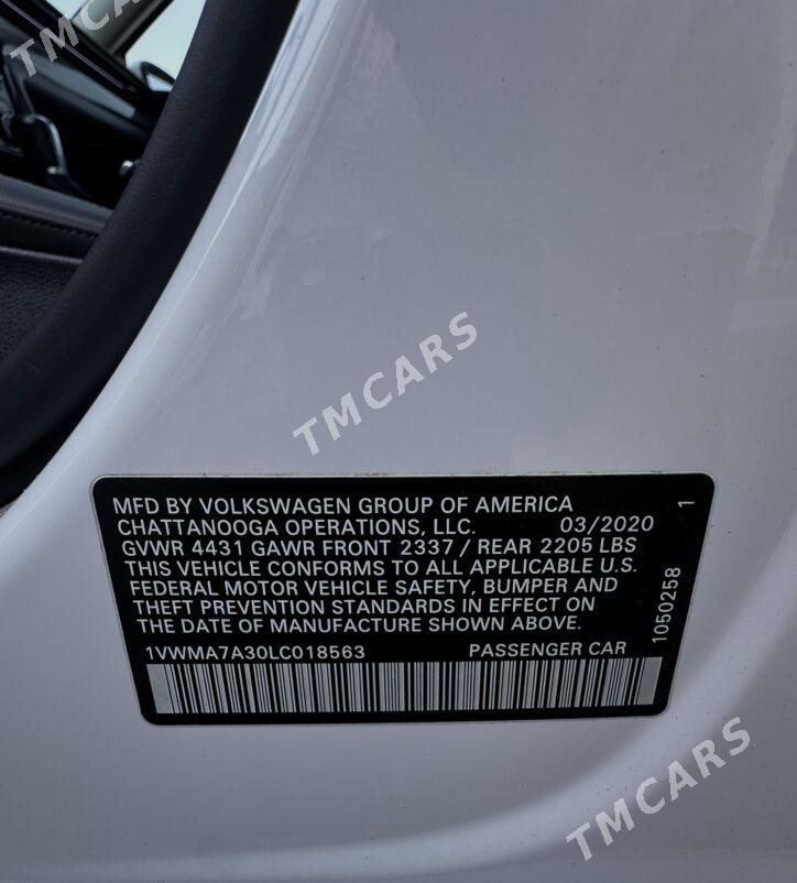 Volkswagen Passat 2020 - 320 000 TMT - Ашхабад - img 8