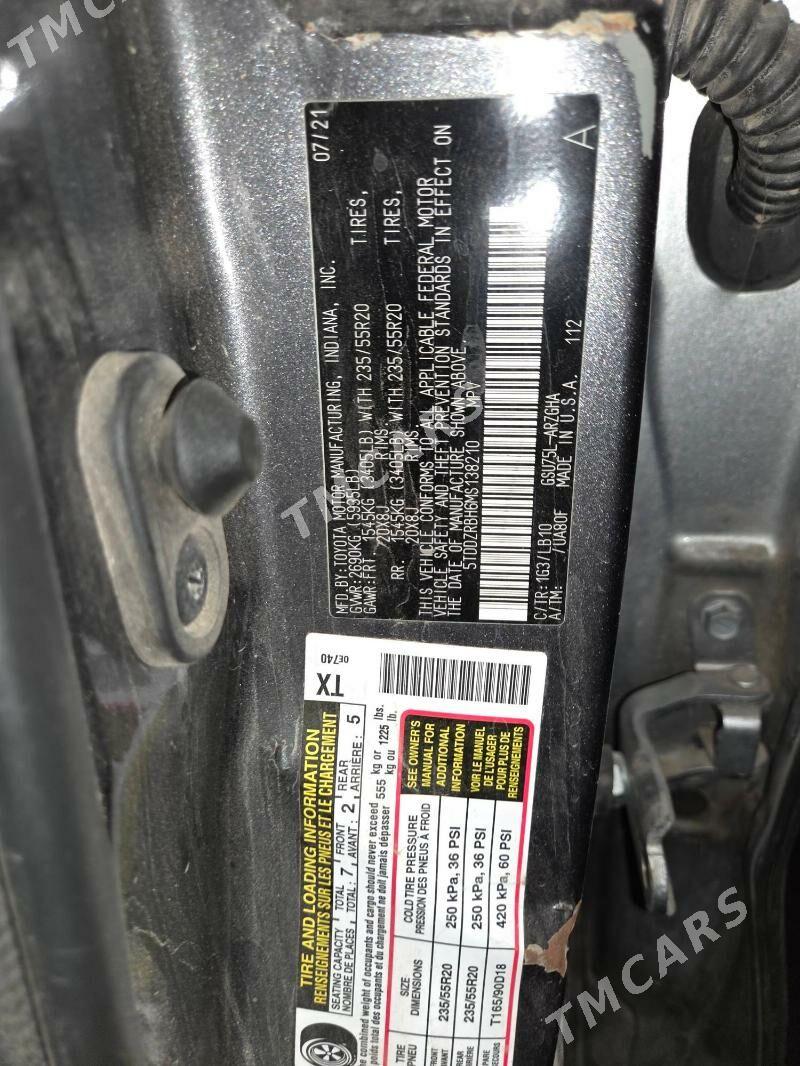 Toyota Highlander 2021 - 490 000 TMT - Мары - img 10