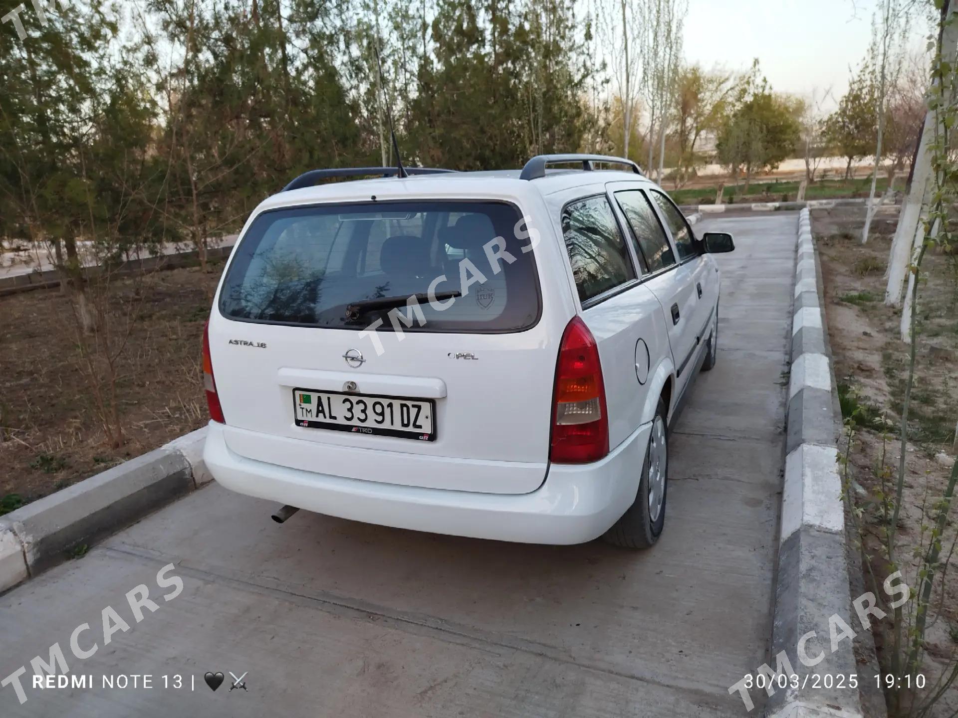 Opel Astra 1999 - 77 000 TMT - Гурбансолтан Едже - img 5