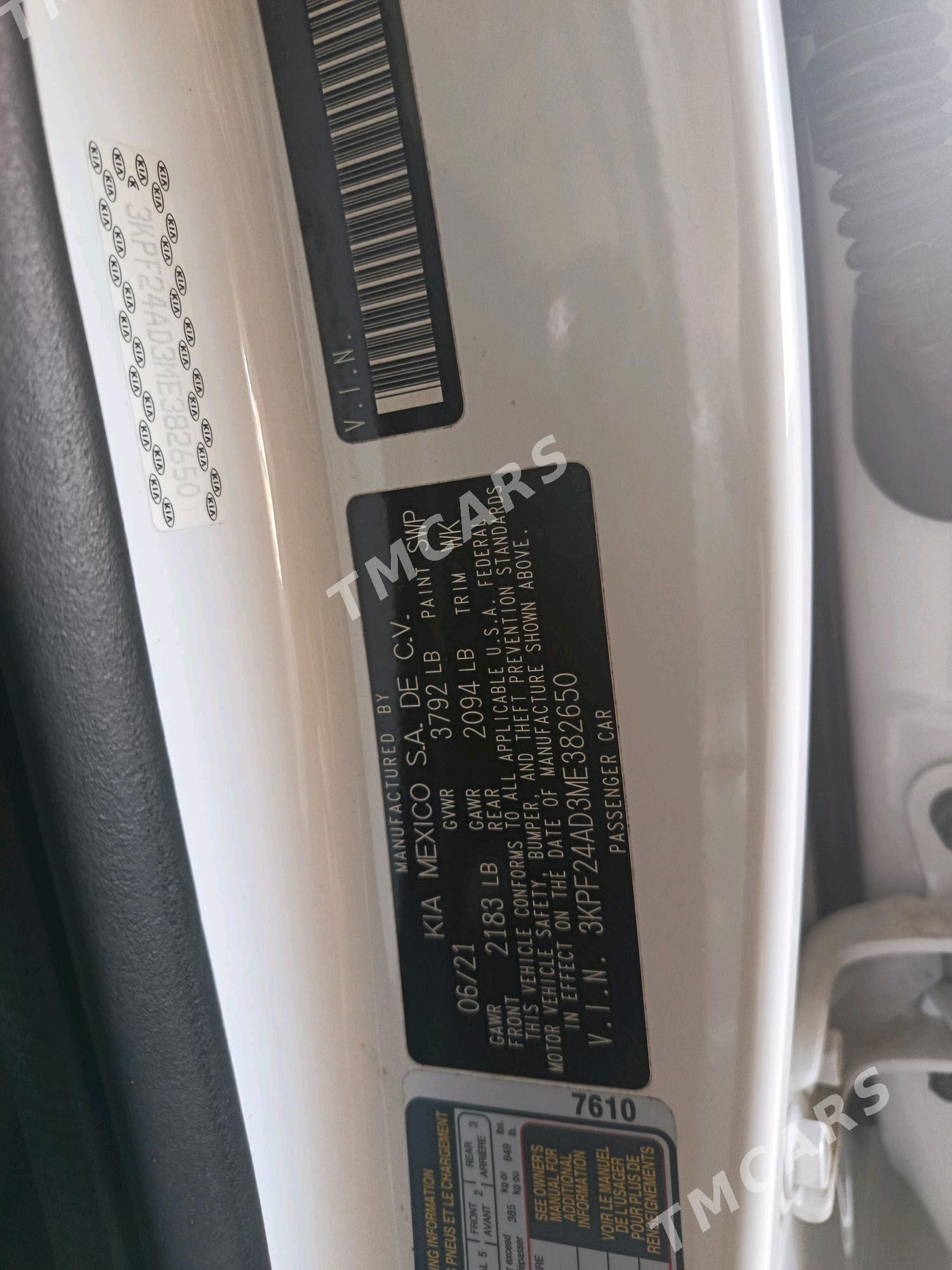 Kia Forte 2021 - 220 000 TMT - Байрамали - img 7