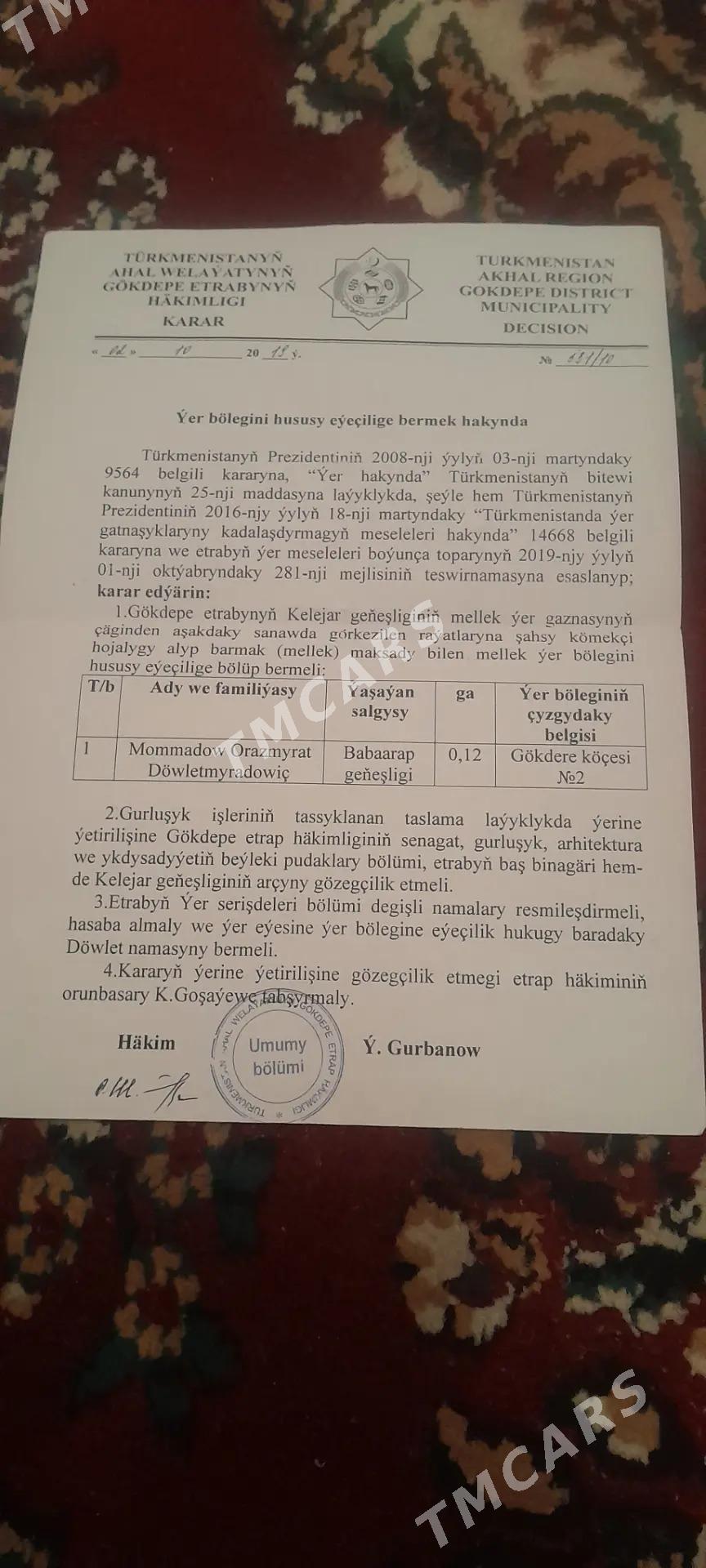 Gökdepe satlyk kelejar jay - Гёкдепе - img 5