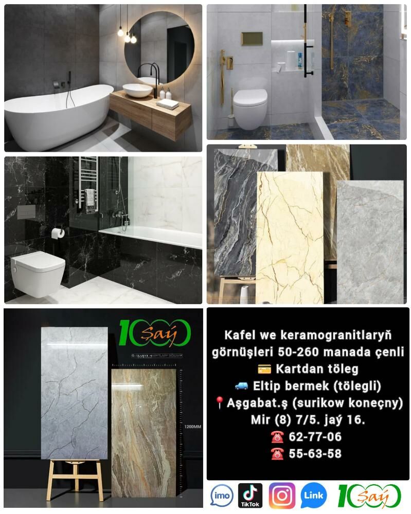 60×120 kafel keramogranit gorn - Aşgabat - img 10