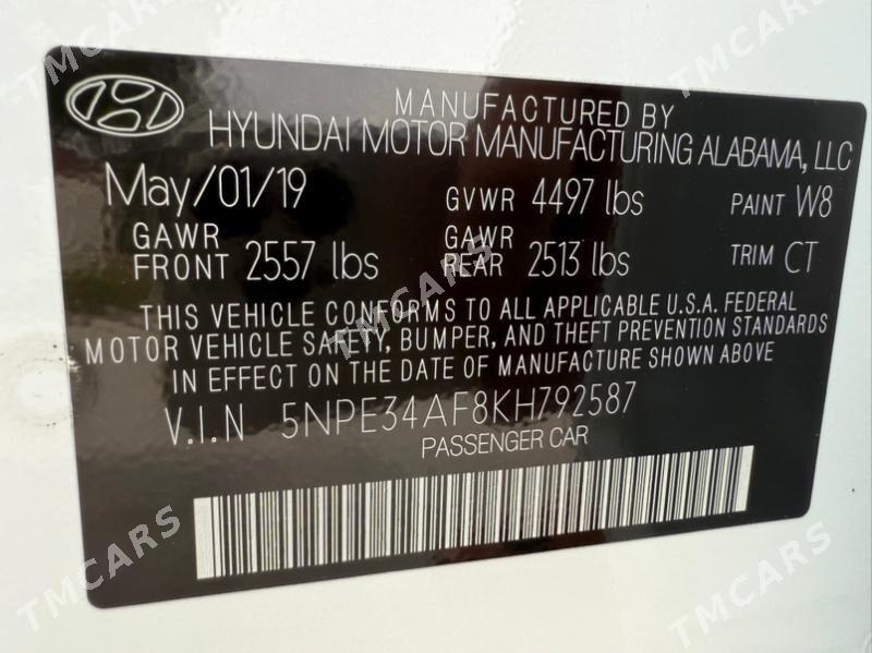 Hyundai Sonata 2019 - 184 000 TMT - Balkanabat - img 7