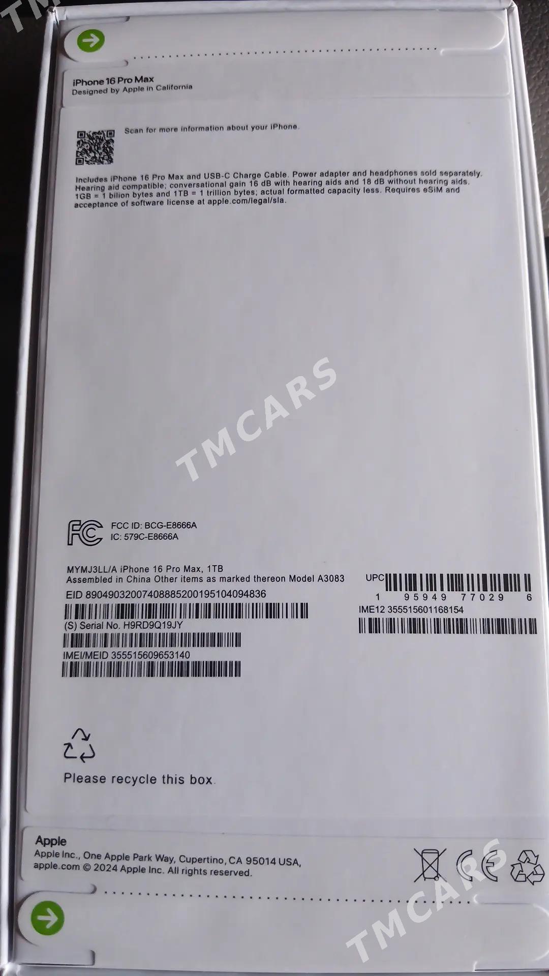Iphone 16 Pro Max - Türkmenbaşy - img 3