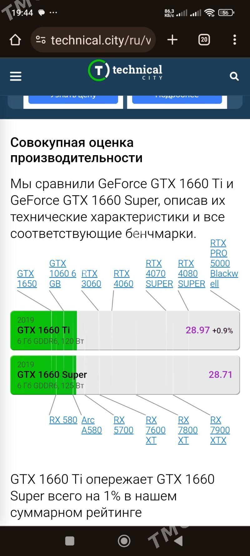  GTX 1660 Ti Zotac videocart - Türkmenabat - img 3