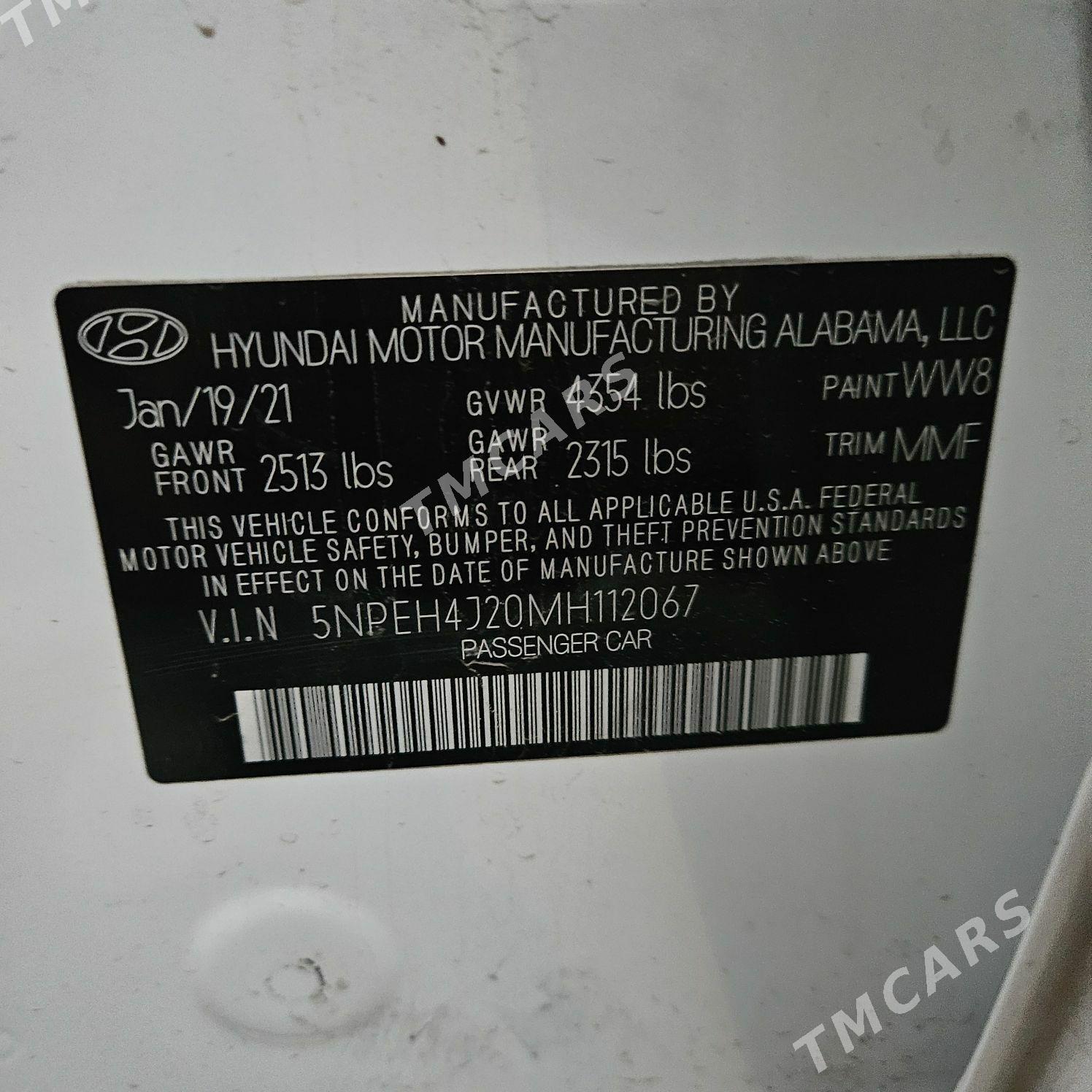 Hyundai Sonata 2021 - 335 000 TMT - Ашхабад - img 5