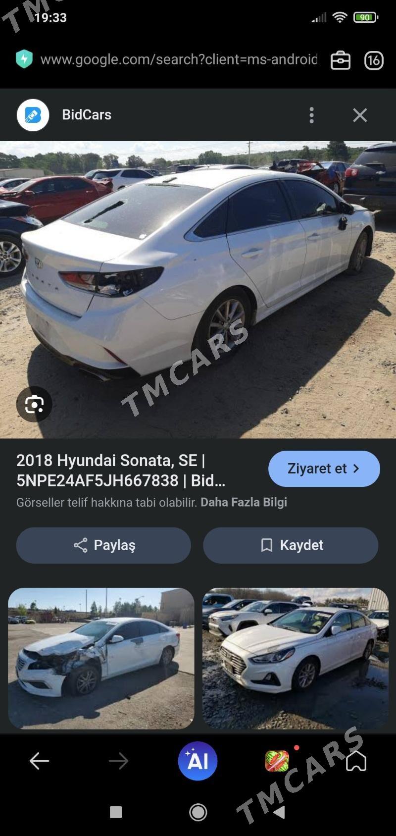 Hyundai Sonata 2018 - 198 000 TMT - Ашхабад - img 2