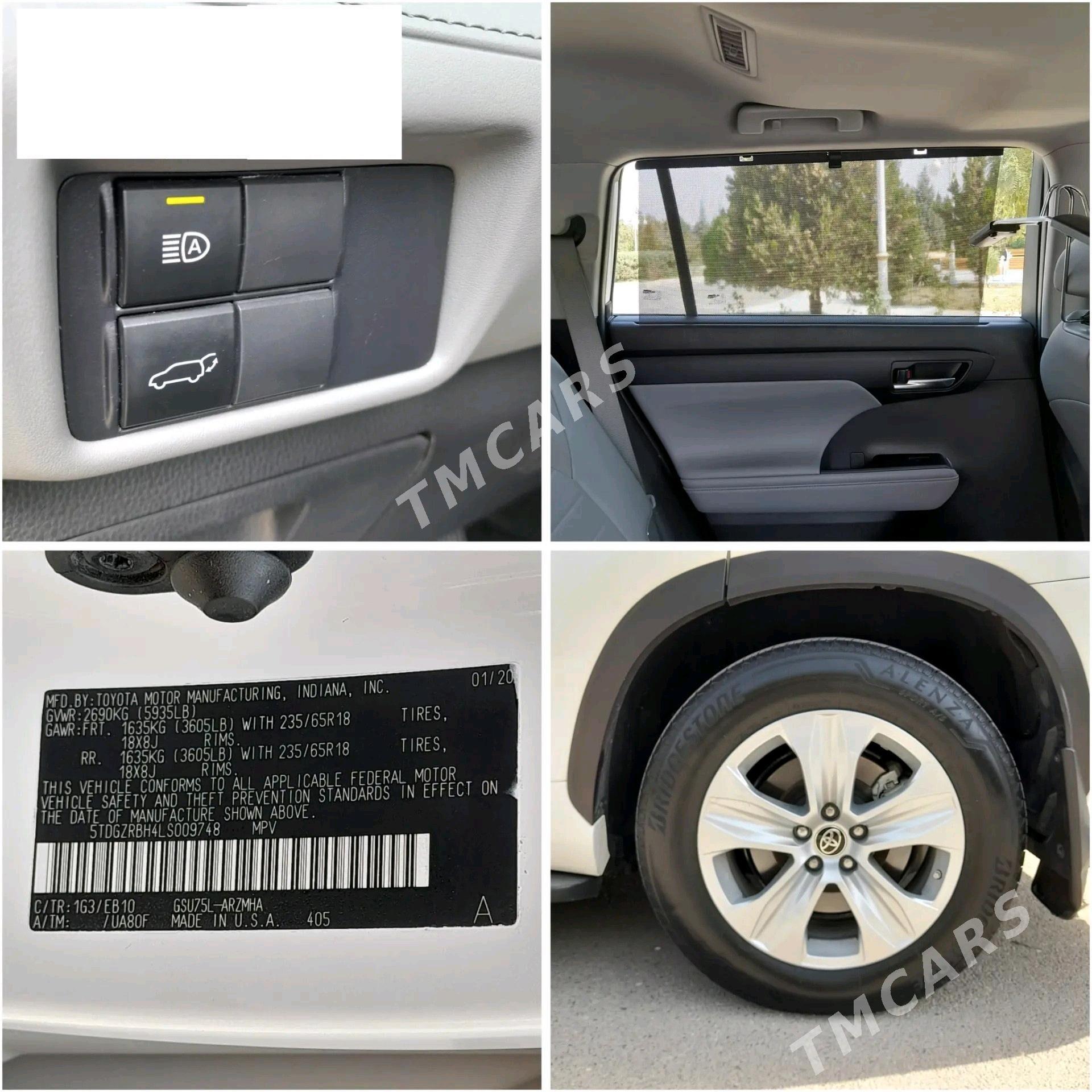 Toyota Highlander 2020 - 550 000 TMT - Gökdepe - img 8