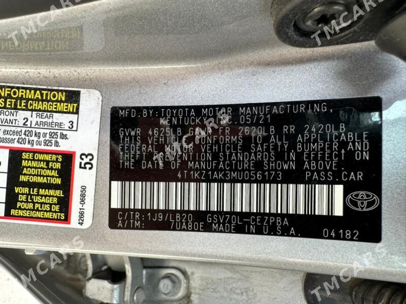 Toyota Camry 2021 - 334 000 TMT - Balkanabat - img 7