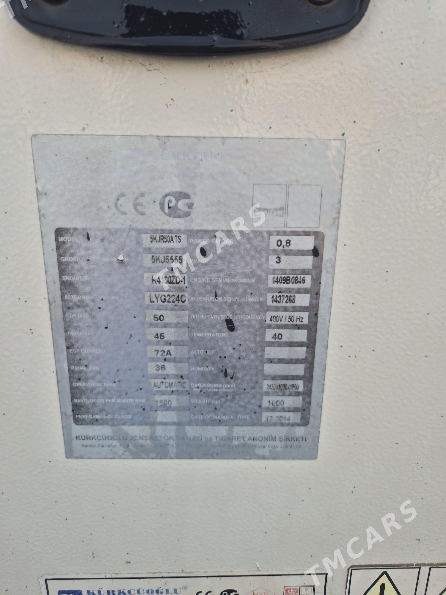 Genrator 50kw - Aşgabat - img 3