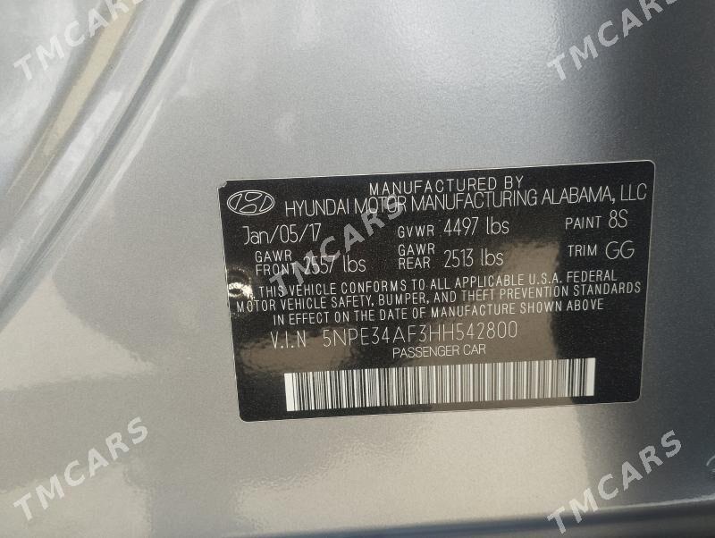 Hyundai Sonata 2017 - 190 000 TMT - Мары - img 6