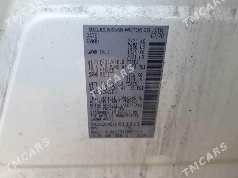 Nissan Pathfinder 2020 - 270 000 TMT - Мары - img 3
