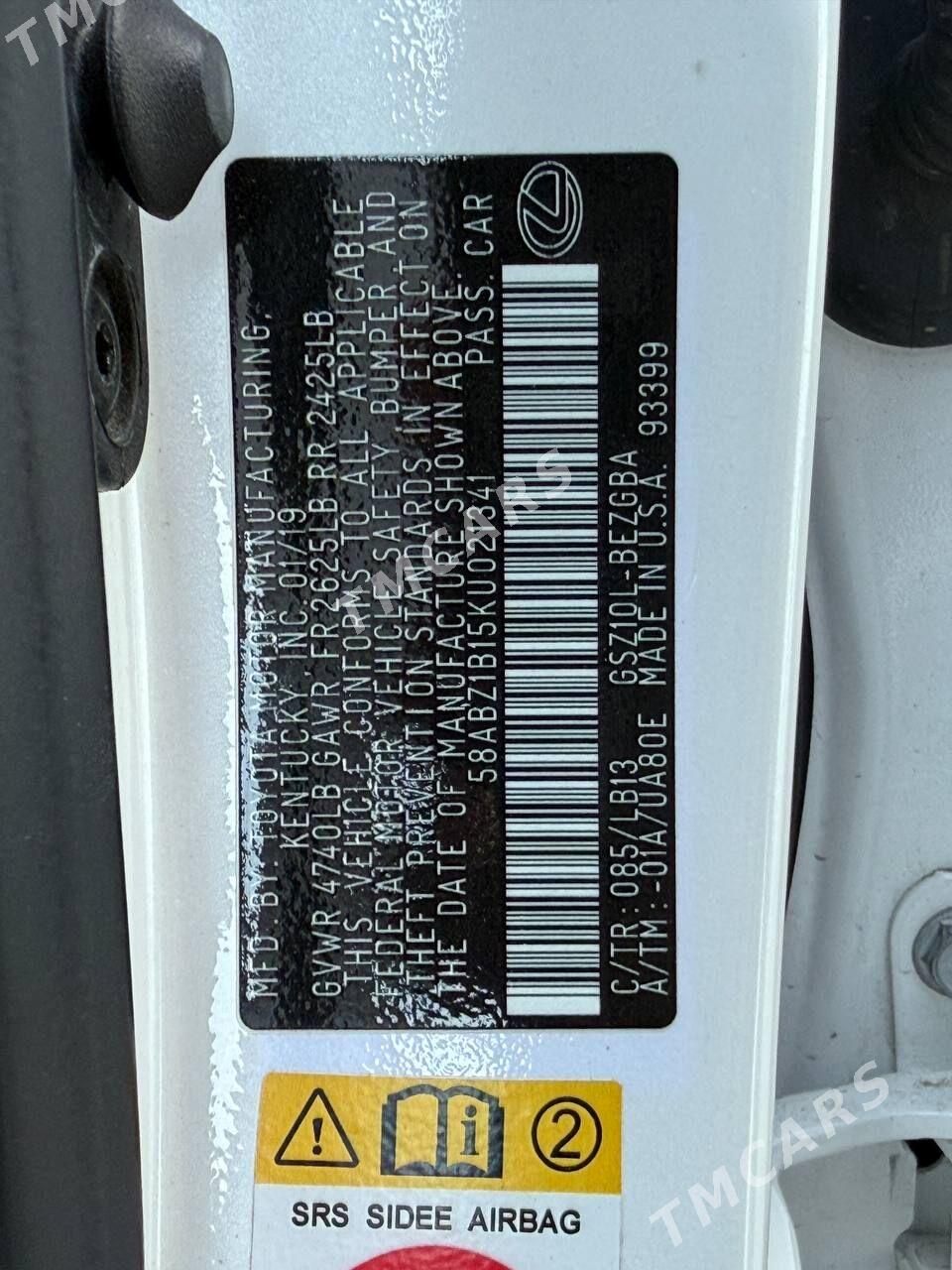 Lexus ES 2019 - 520 000 TMT - Aşgabat - img 8