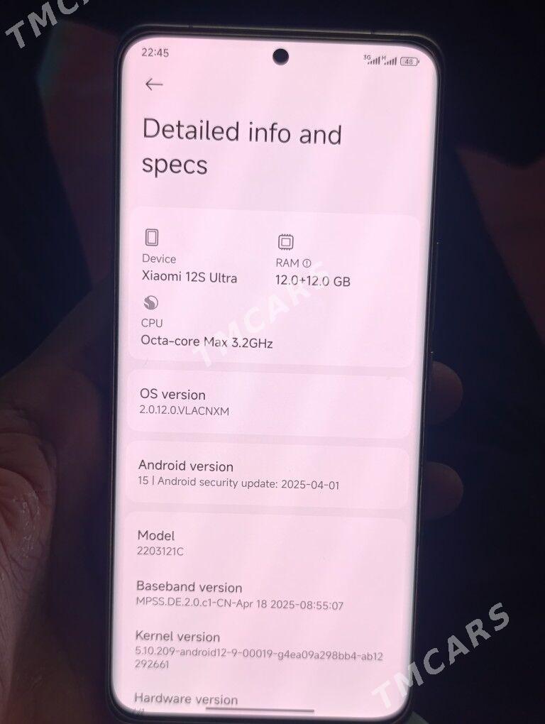 Xiaomi 12s Ultra 12+12/512 - Ak bugdaý etraby - img 5