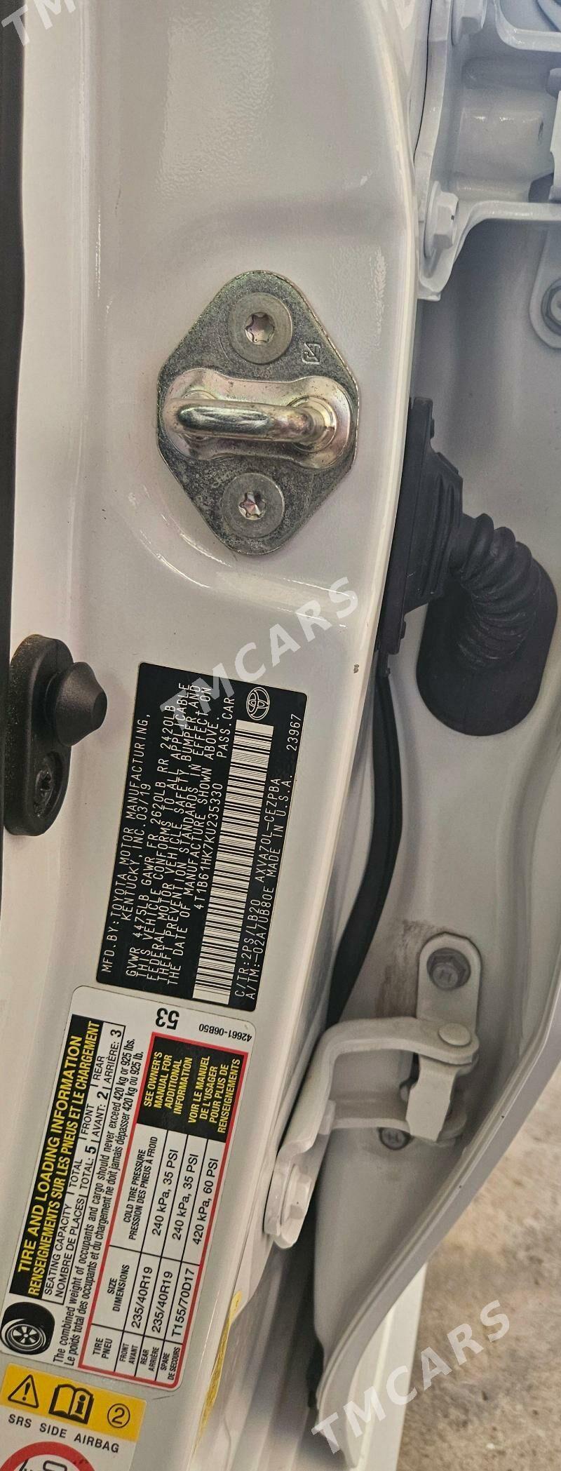 Toyota Camry 2019 - 420 000 TMT - Ашхабад - img 7