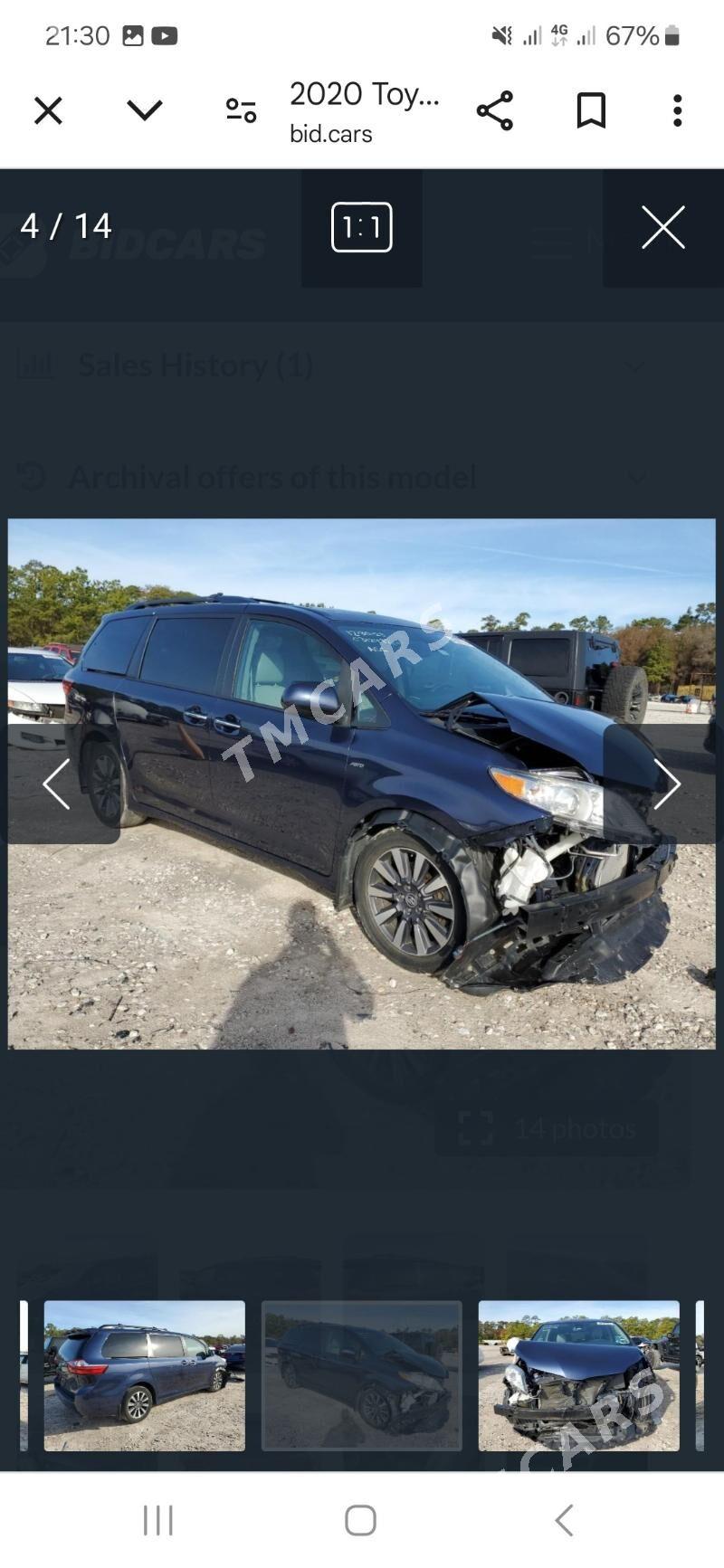 Toyota Sienna 2019 - 500 000 TMT - Ашхабад - img 10