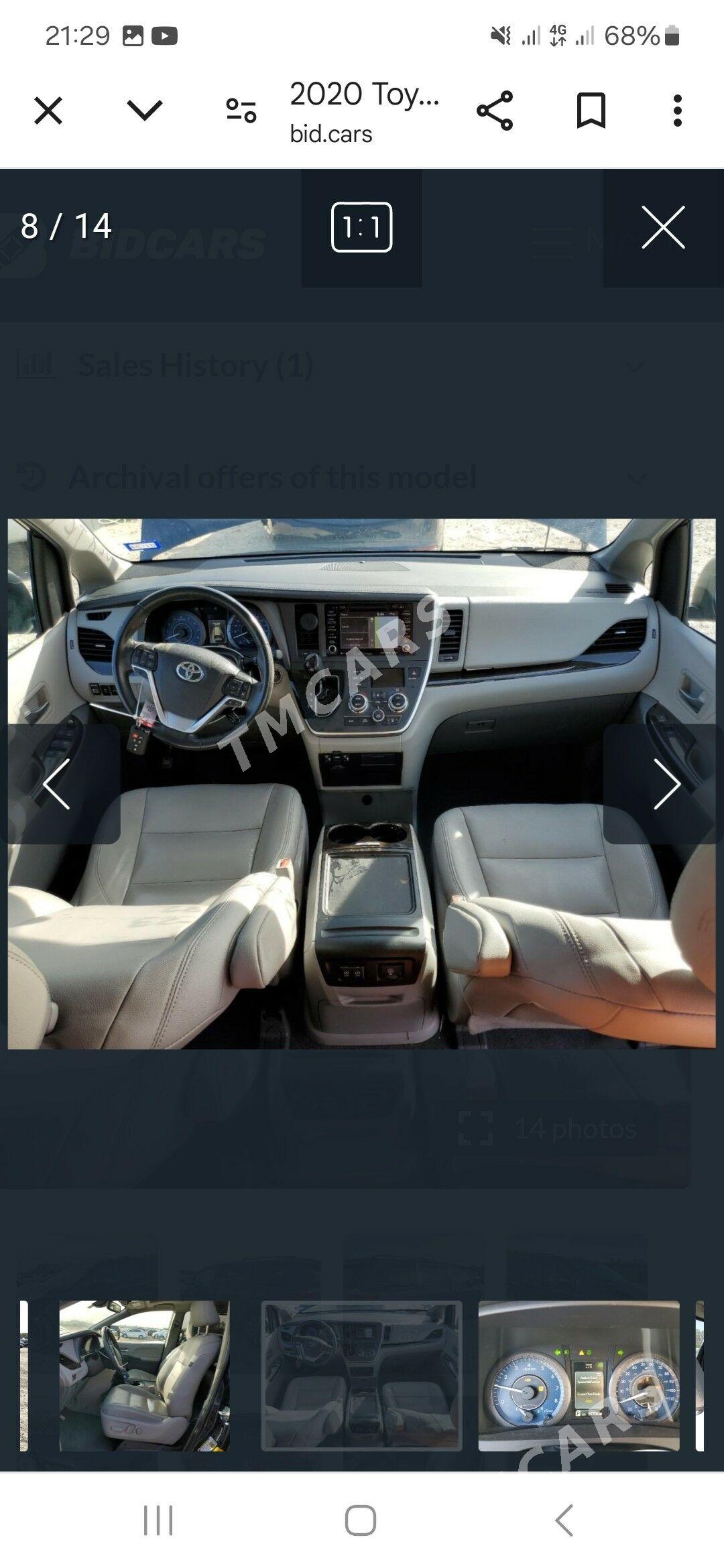 Toyota Sienna 2019 - 500 000 TMT - Ашхабад - img 7