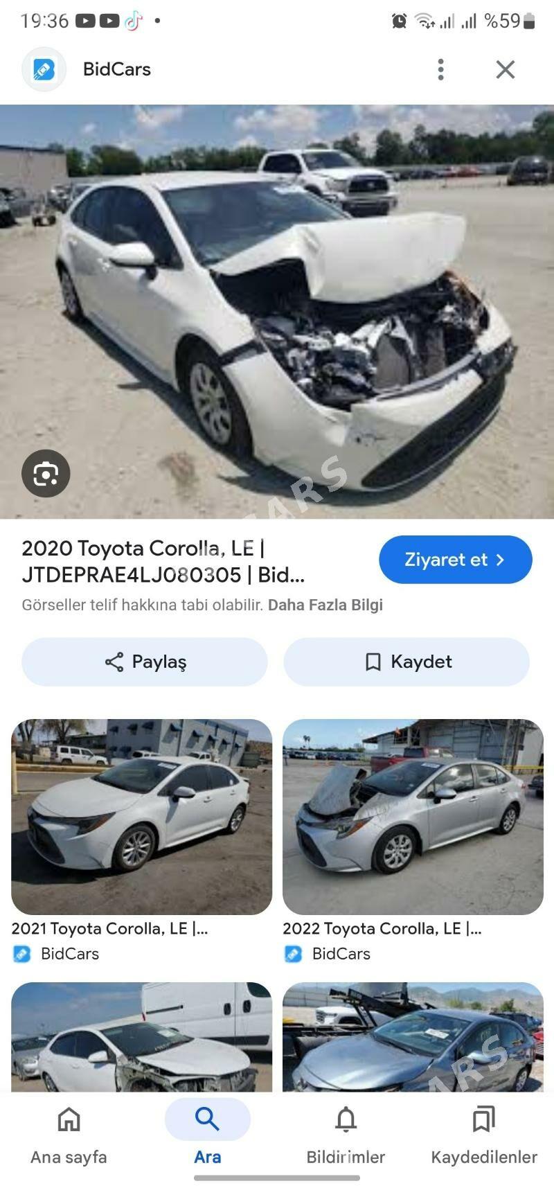 Toyota Corolla 2020 - 247 000 TMT - Ашхабад - img 4