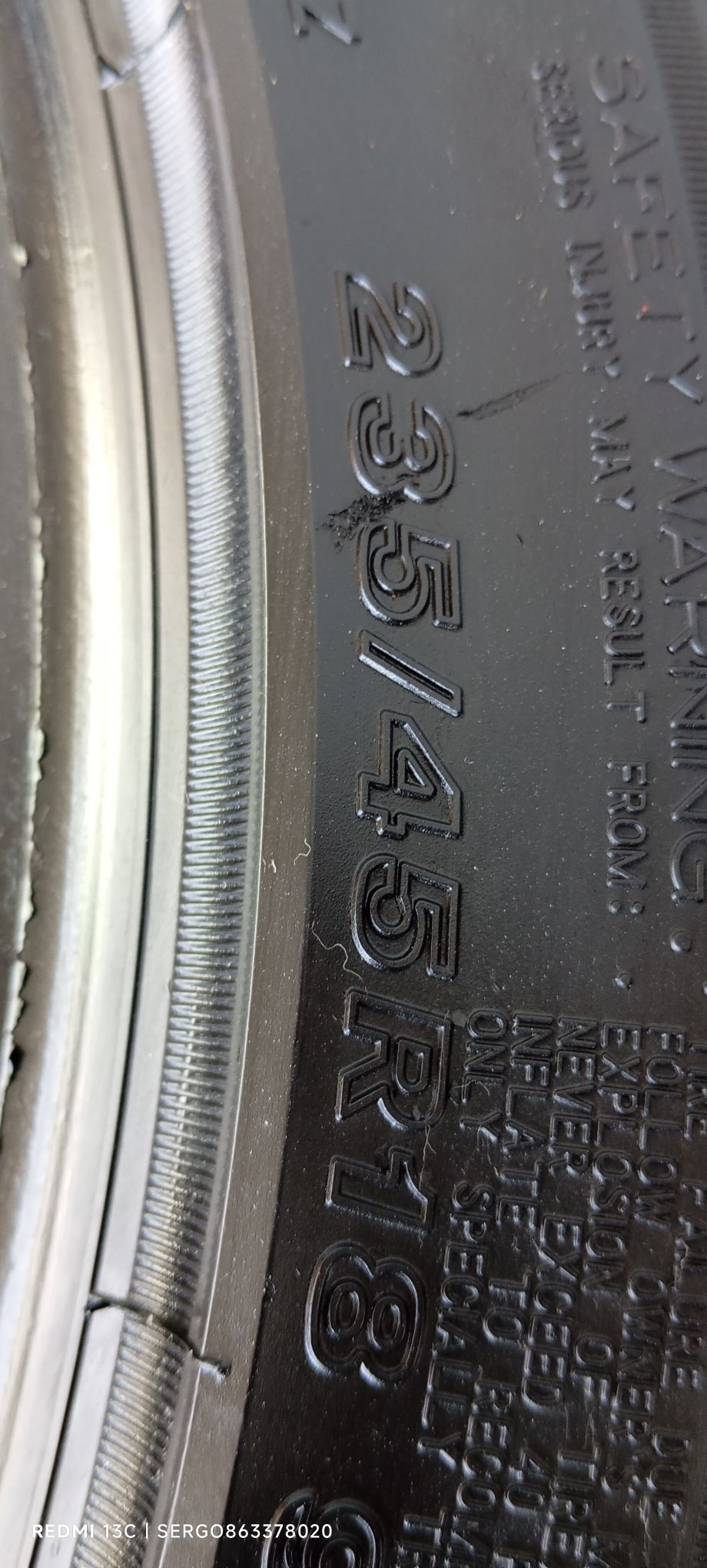 235 45 18 BRIDGESTONE 1 000 TMT - Бедев - img 5