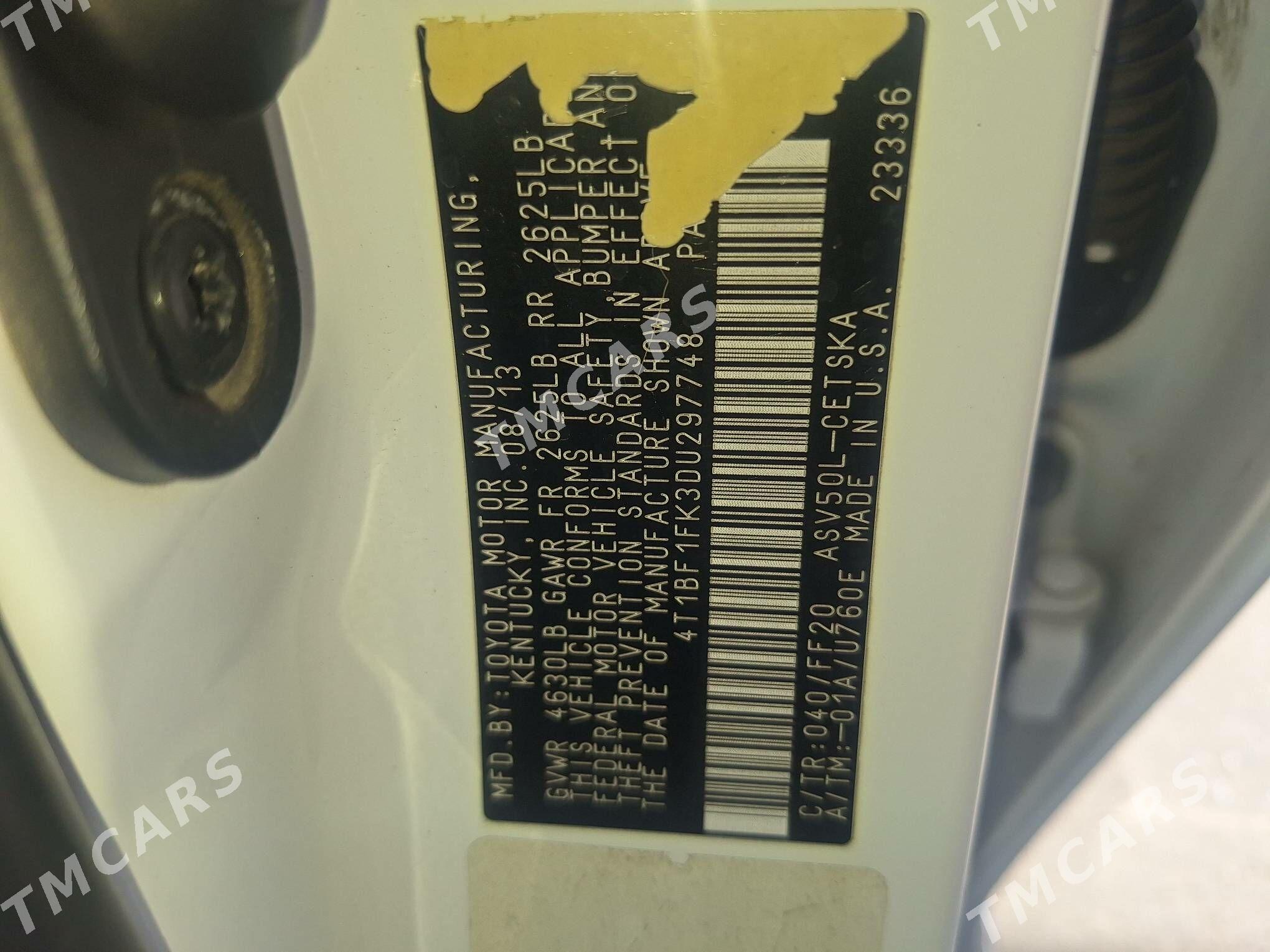 Toyota Camry 2013 - 260 000 TMT - Türkmenabat - img 3