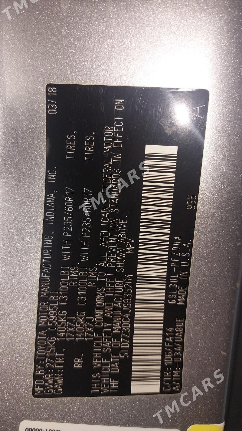 Toyota Sienna 2018 - 390 000 TMT - Köýtendag - img 5