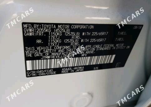 Toyota RAV4 2018 - 300 000 TMT - 30 mkr - img 4