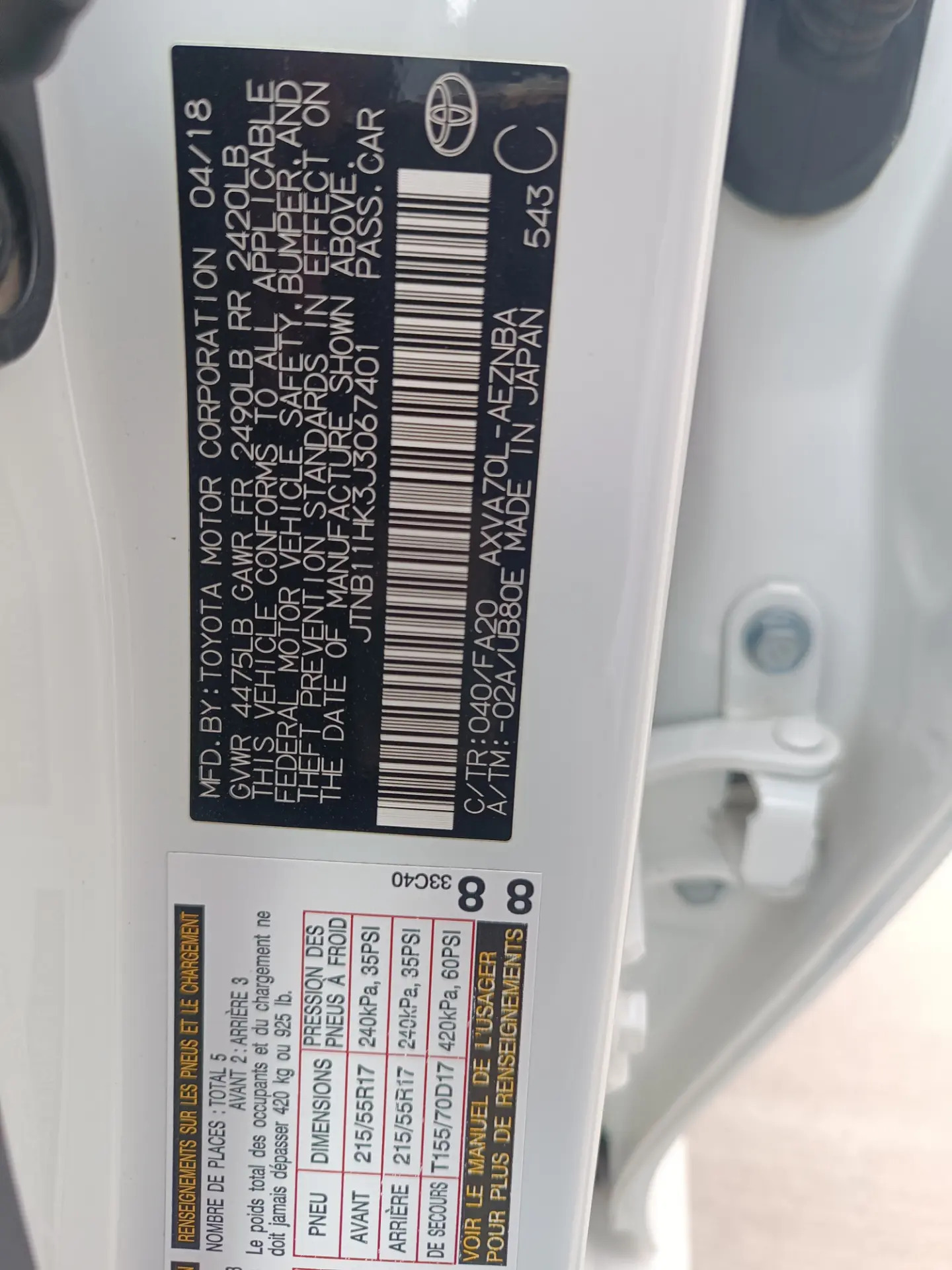 Toyota Camry 2018 - 320 000 TMT - Tejen - img 3