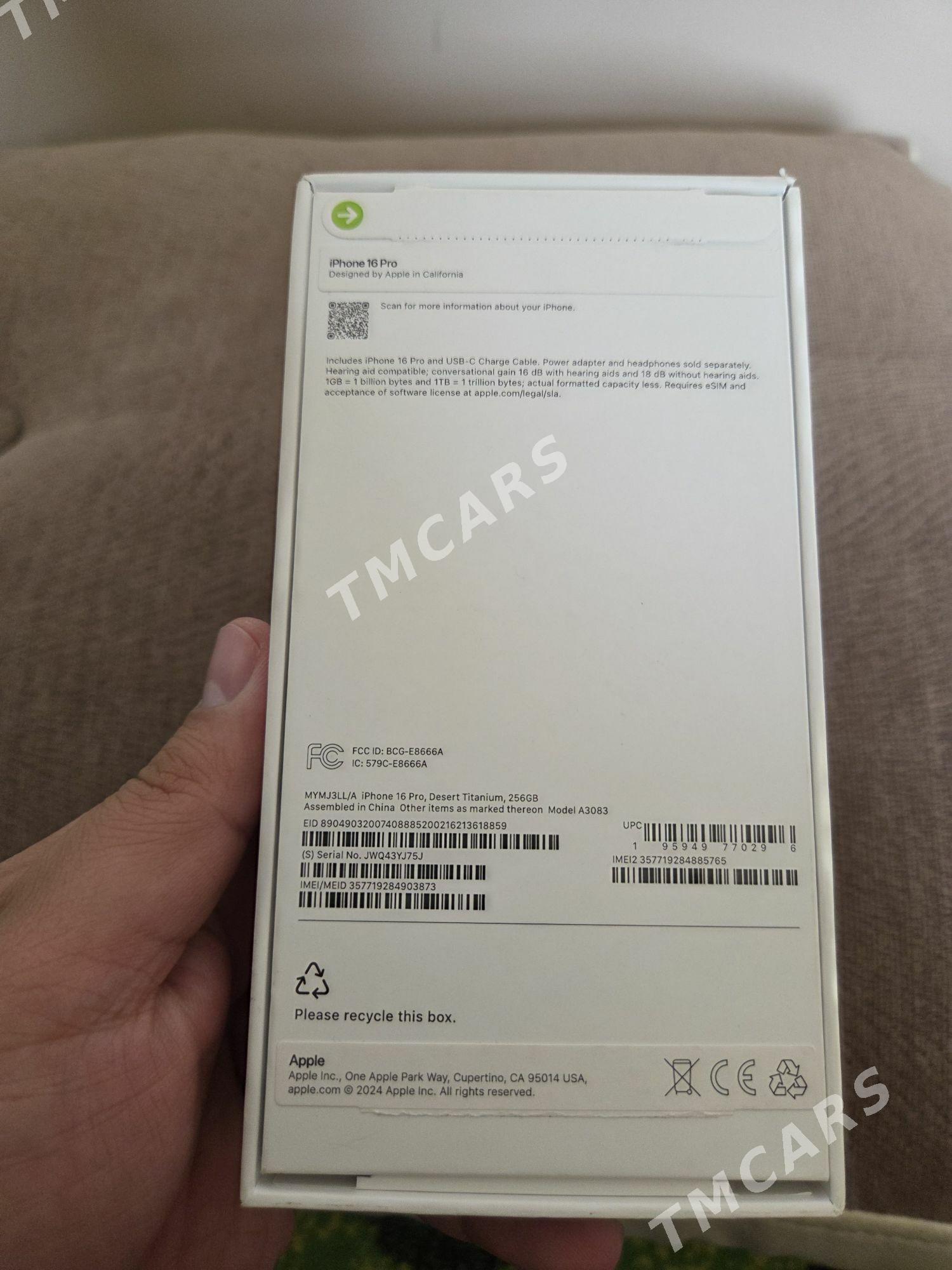 Iphone 16 pro 256gb  - Ашхабад - img 4