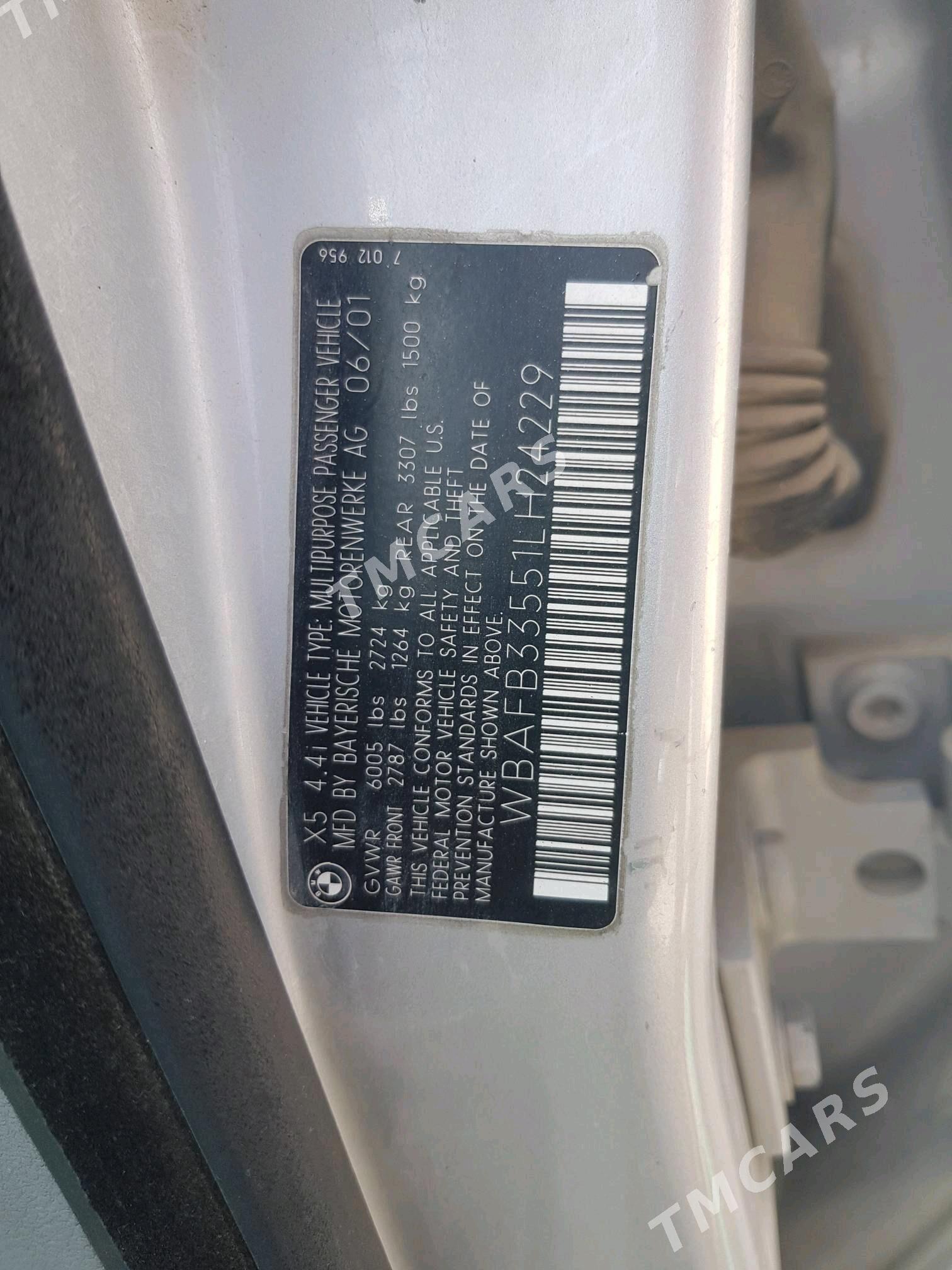 BMW X5 2001 - 98 000 TMT - Гёкдепе - img 6