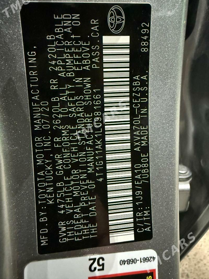 Toyota Camry 2020 - 305 000 TMT - Balkanabat - img 7