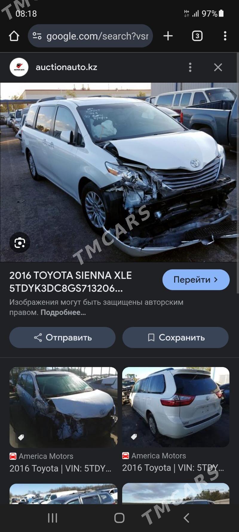 Toyota Sienna 2016 - 420 000 TMT - Gökdepe - img 10