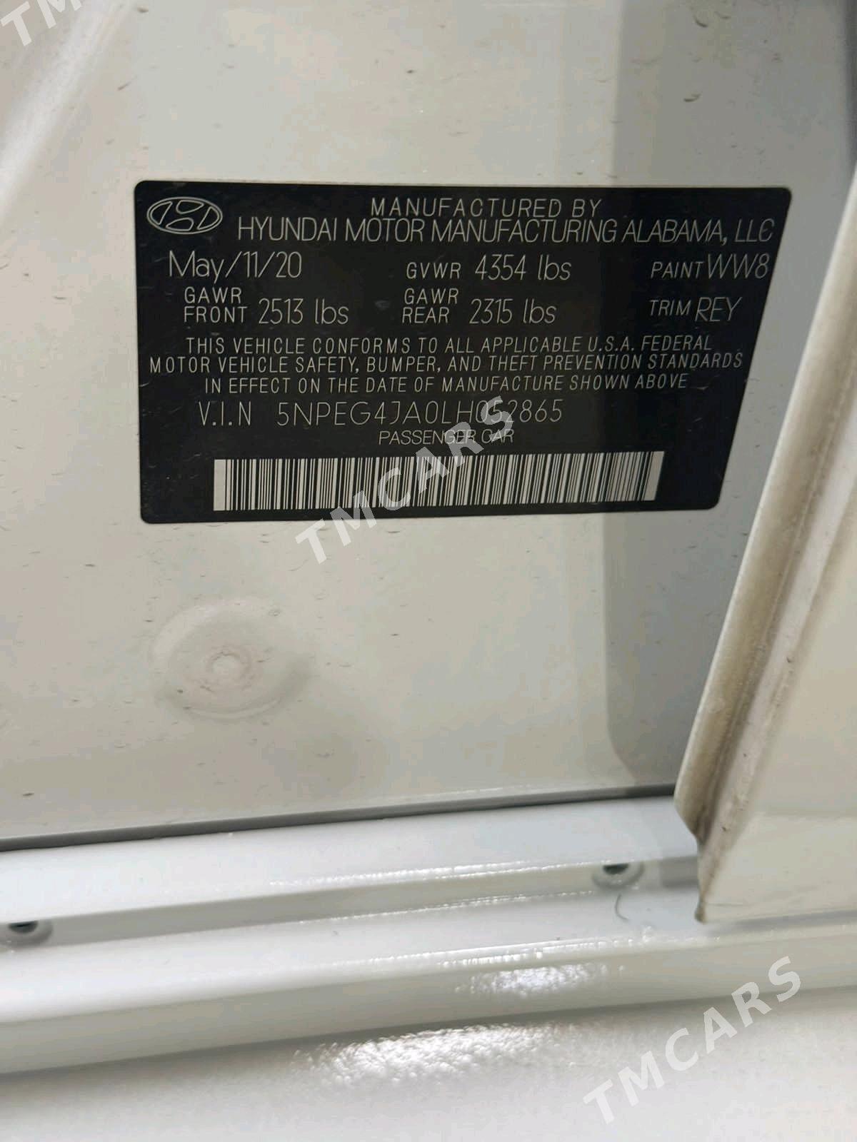 Hyundai Sonata 2020 - 245 000 TMT - Ашхабад - img 9