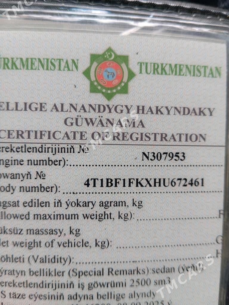 Toyota Camry 2016 - 250 000 TMT - Aşgabat - img 9