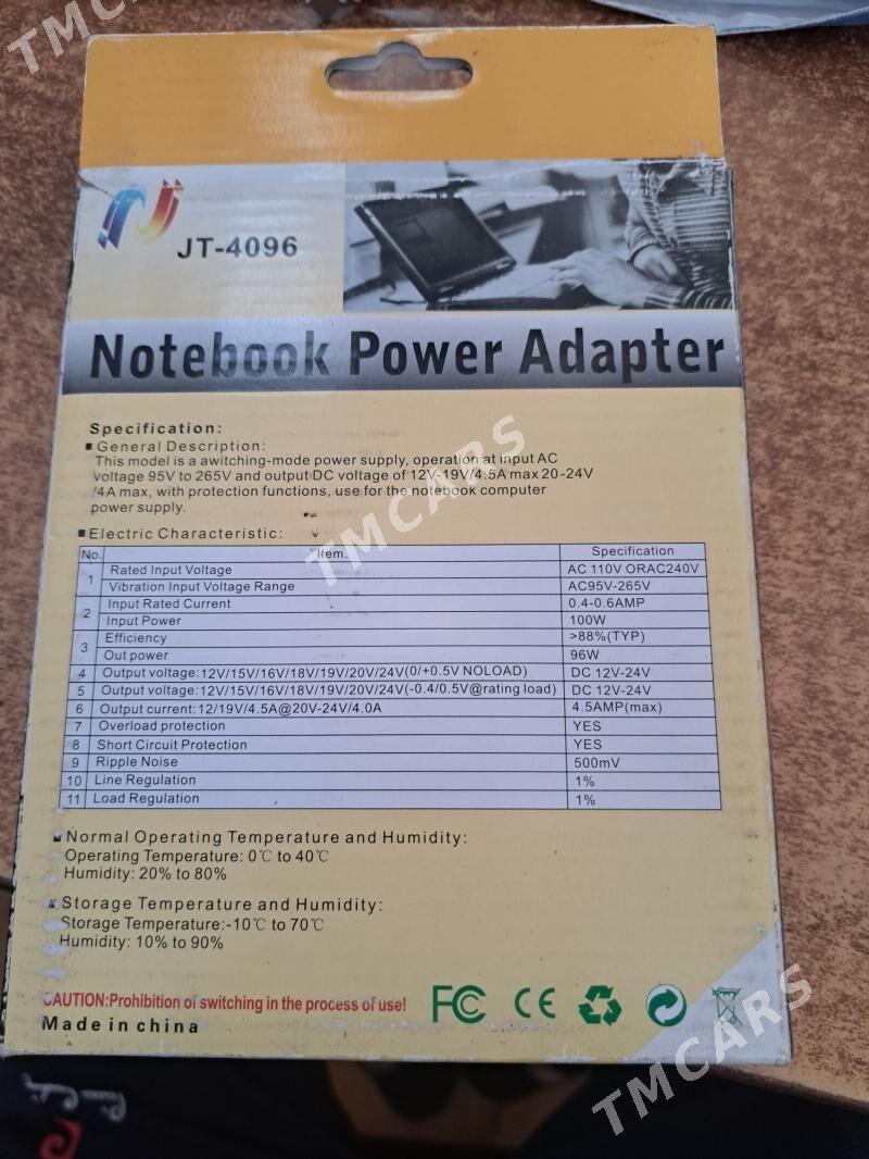 noutbuk adapter 12 24V 96watt - Büzmeýin - img 2