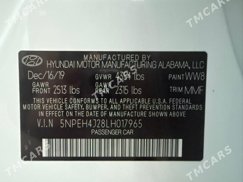Hyundai Sonata 2020 - 300 000 TMT - Aşgabat - img 7