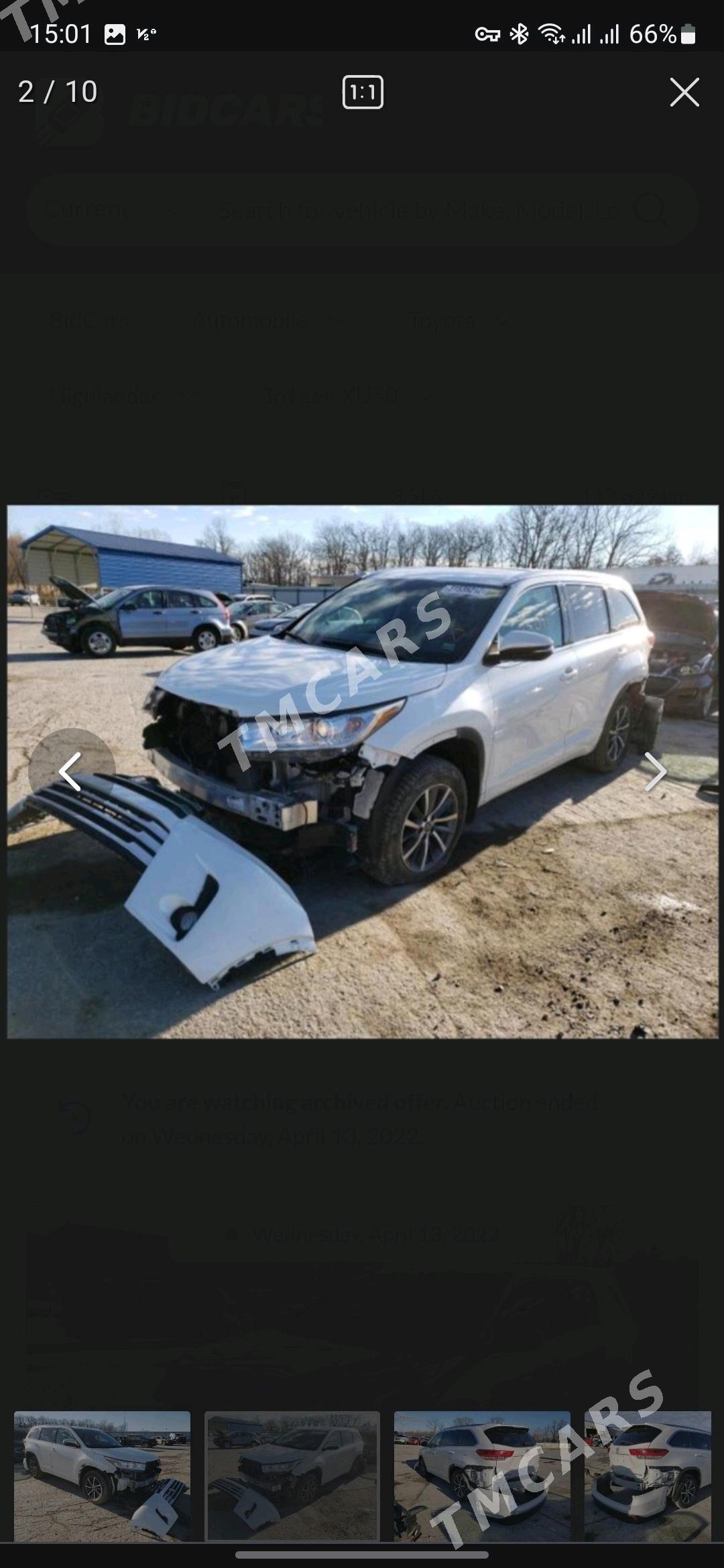 Toyota Highlander 2017 - 490 000 TMT - Ашхабад - img 6