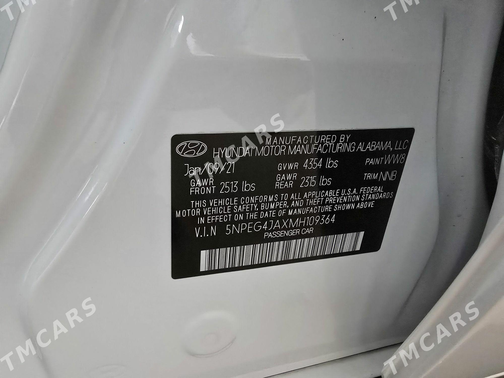 Hyundai Sonata 2021 - 259 000 TMT - Ашхабад - img 8