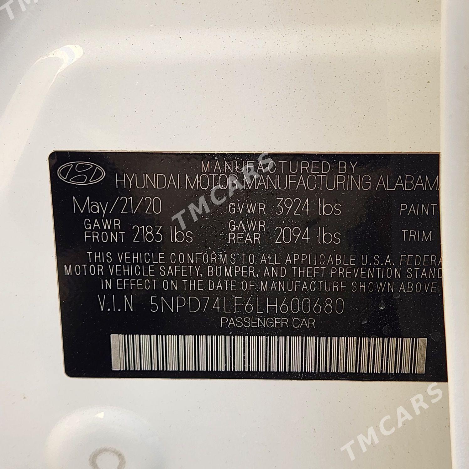 Hyundai Elantra 2020 - 240 000 TMT - Ашхабад - img 5