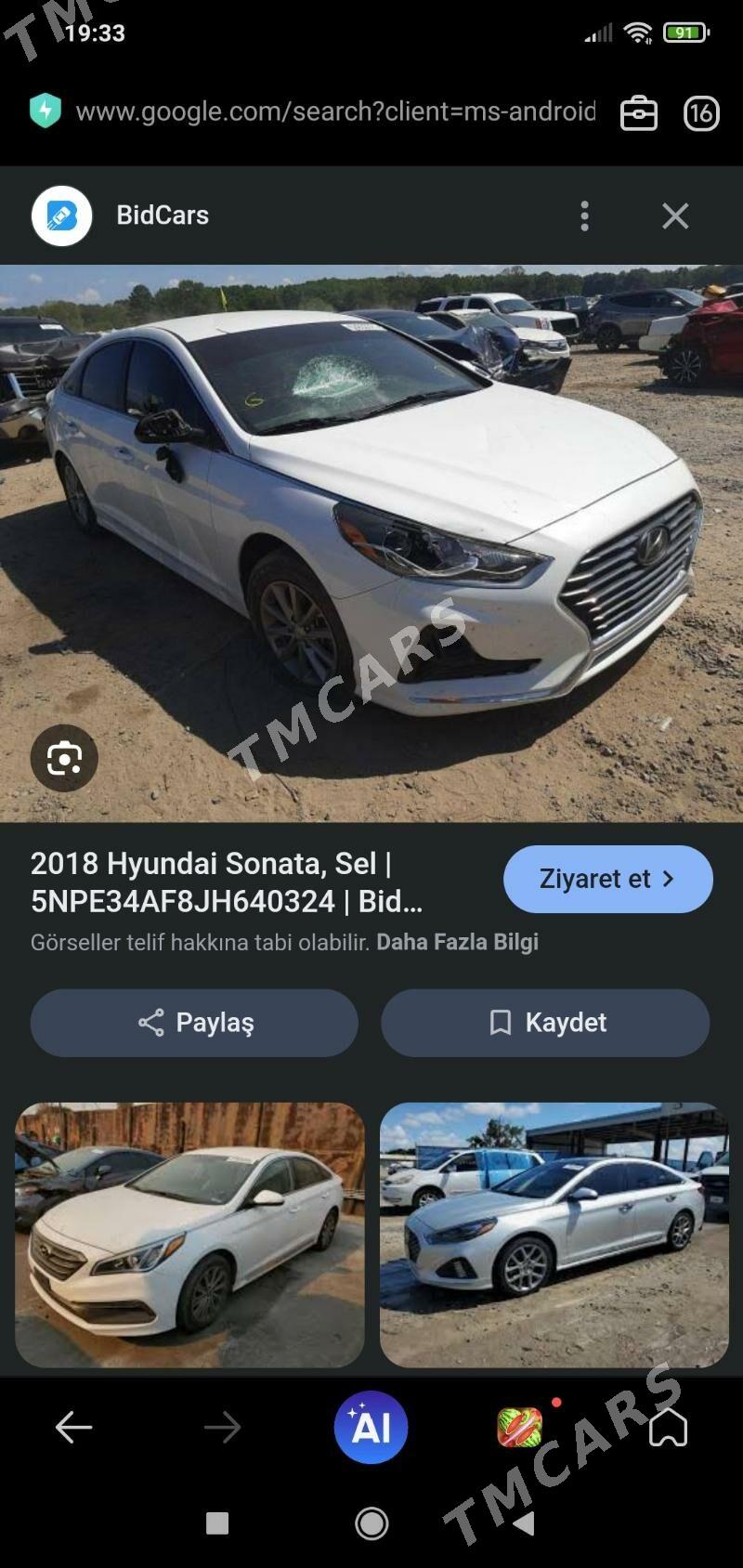 Hyundai Sonata 2018 - 199 000 TMT - Ашхабад - img 2