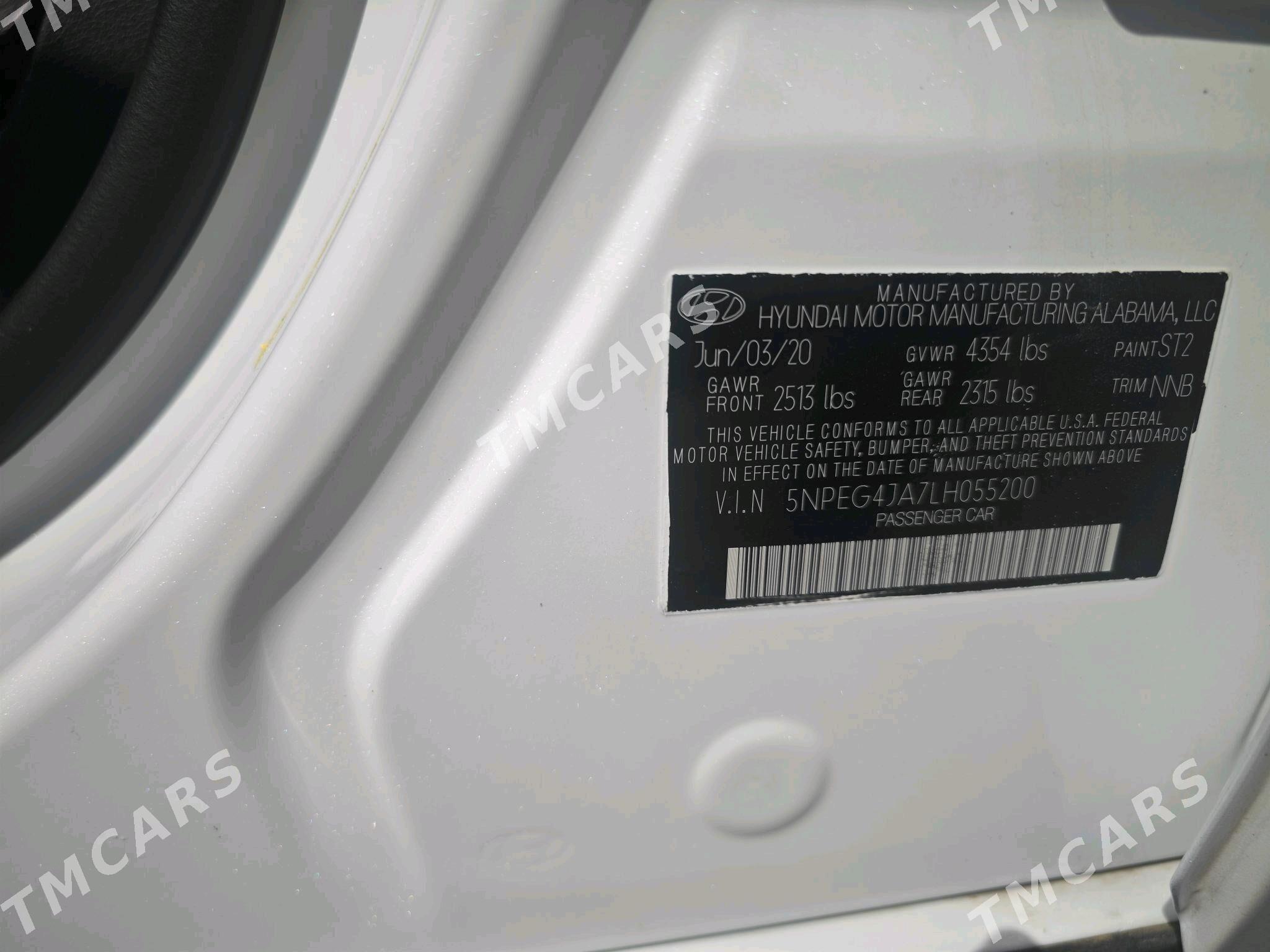 Hyundai Sonata 2020 - 250 000 TMT - Arzuw - img 4