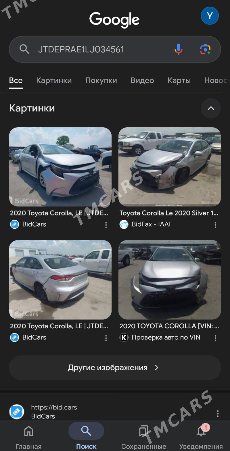 Toyota Corolla 2020 - 270 000 TMT - Köýtendag - img 3