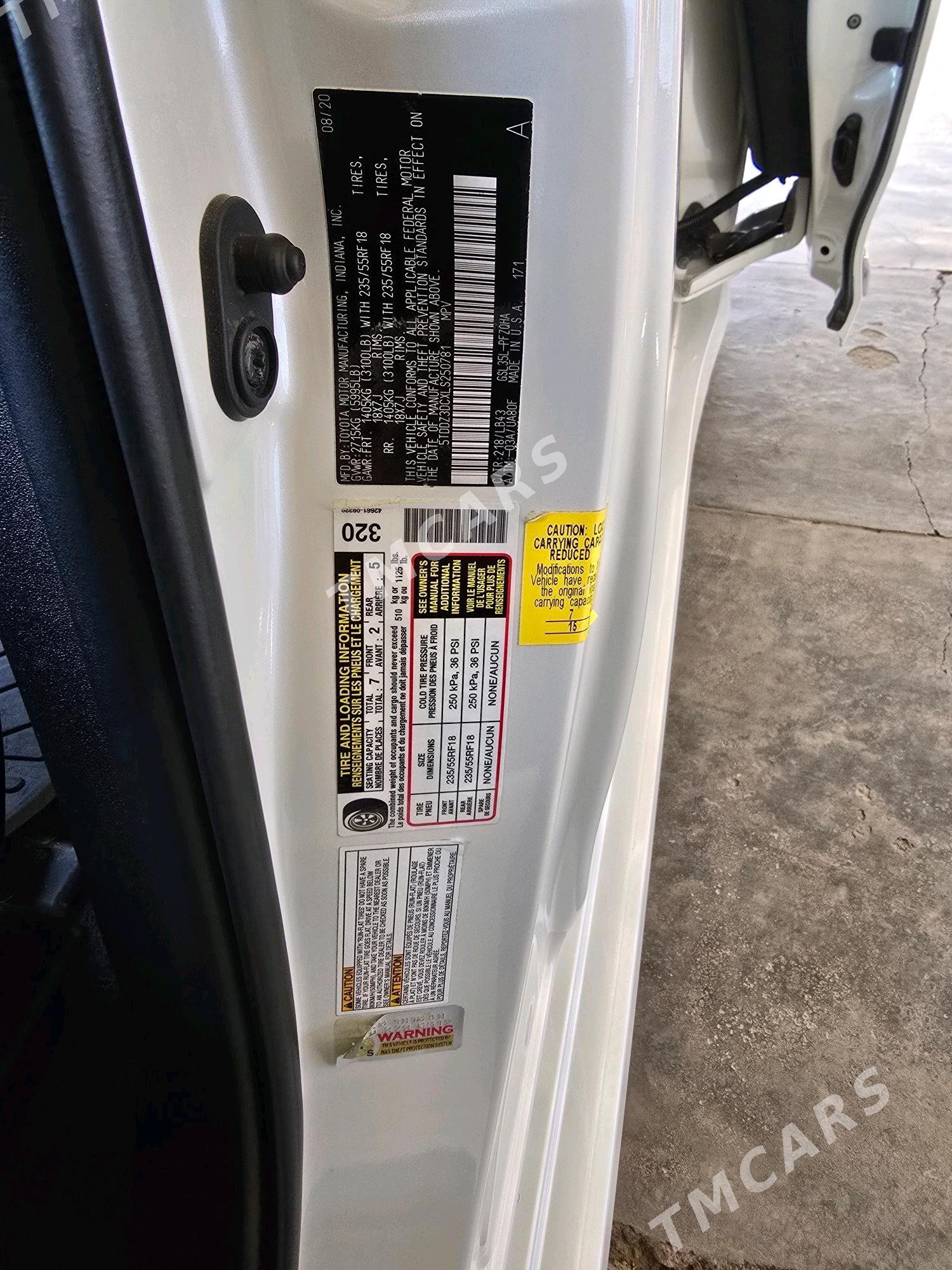 Toyota Sienna 2020 - 500 000 TMT - Мары - img 8