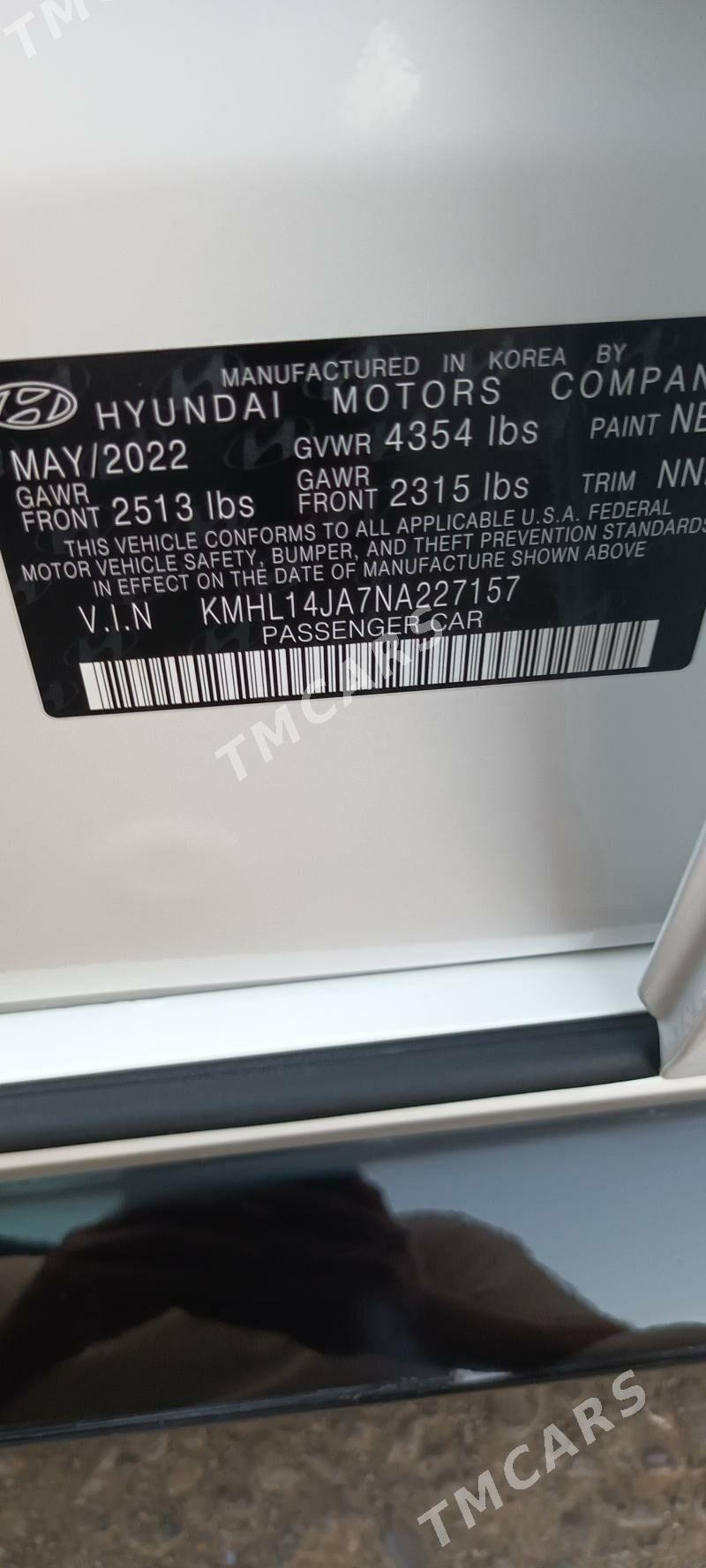 Hyundai Sonata 2022 - 256 500 TMT - Aşgabat - img 9