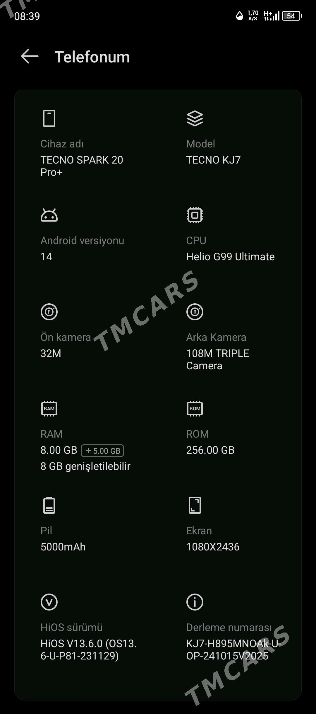 tecno spark 20 pro plus - Бузмеин - img 2