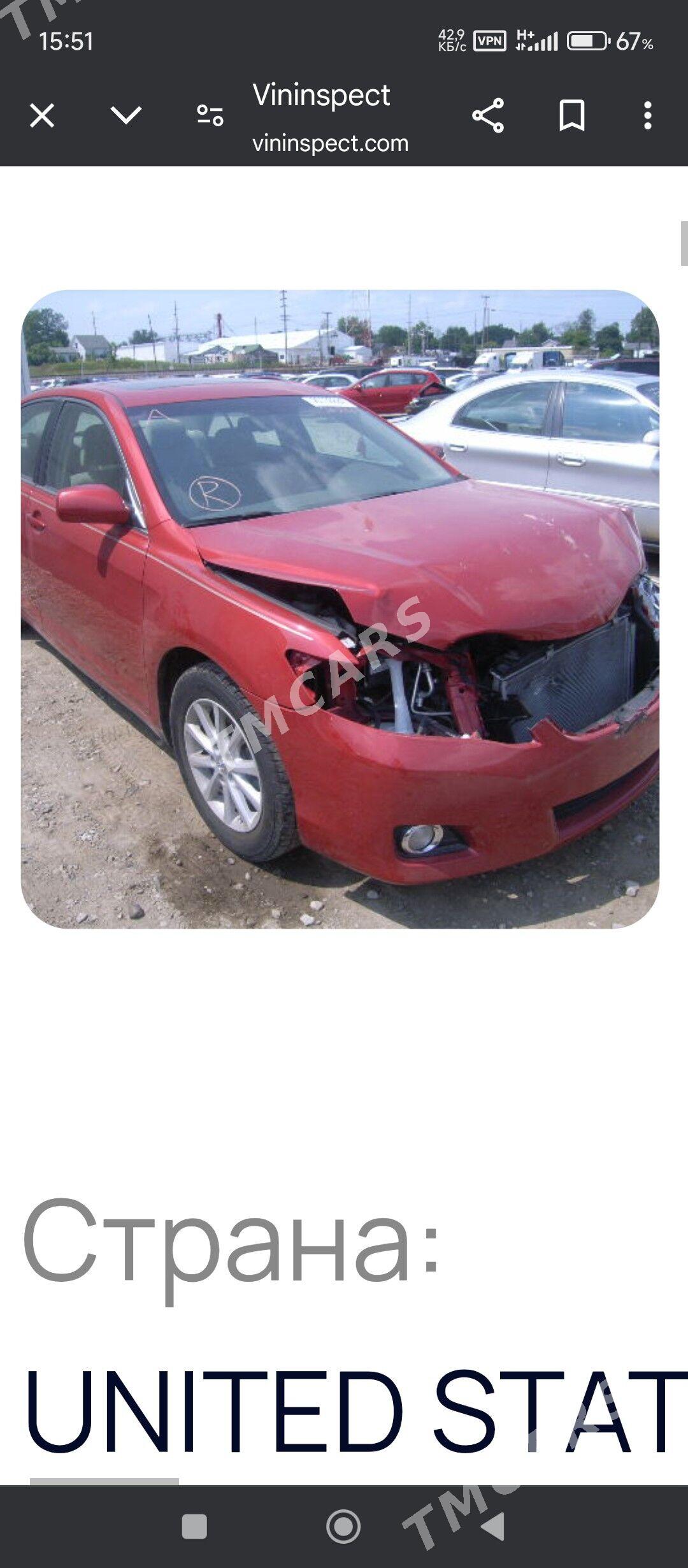 Toyota Camry 2010 - 199 000 TMT - Ашхабад - img 6