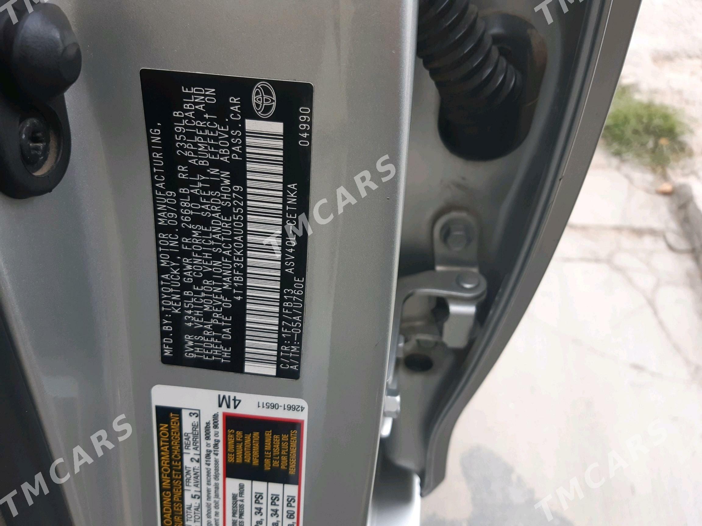 Toyota Camry 2010 - 226 000 TMT - Бедев - img 9
