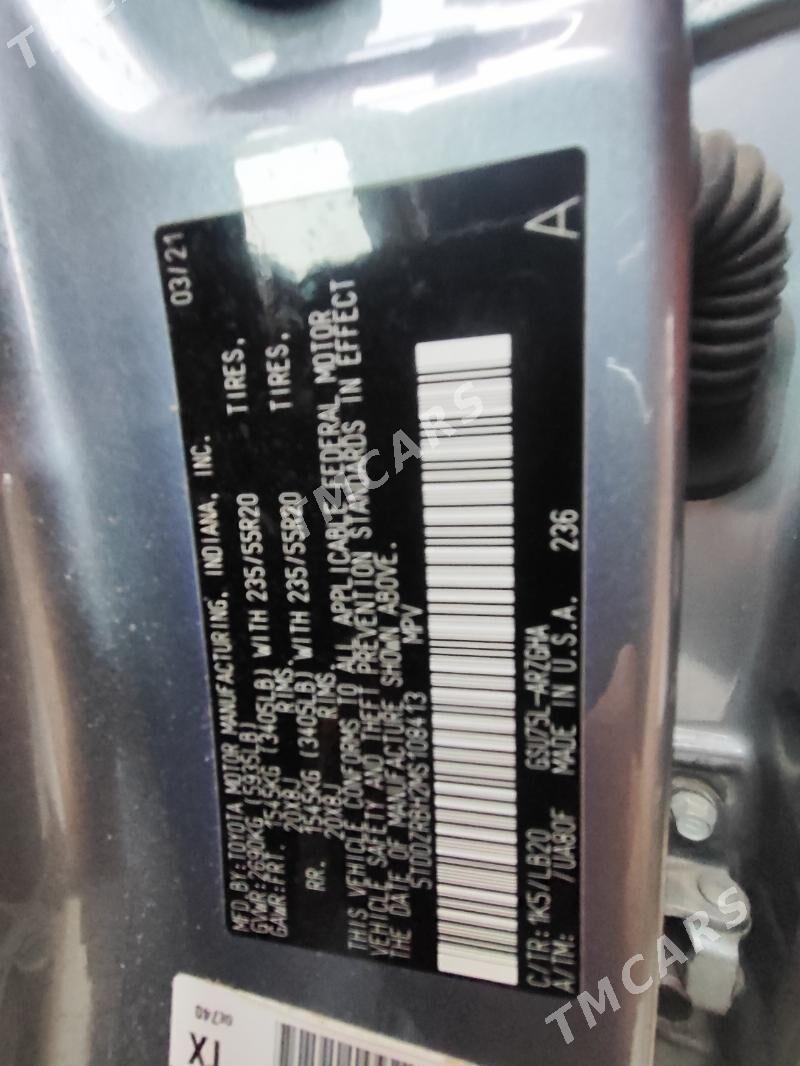 Toyota Highlander 2021 - 510 000 TMT - Mary - img 3